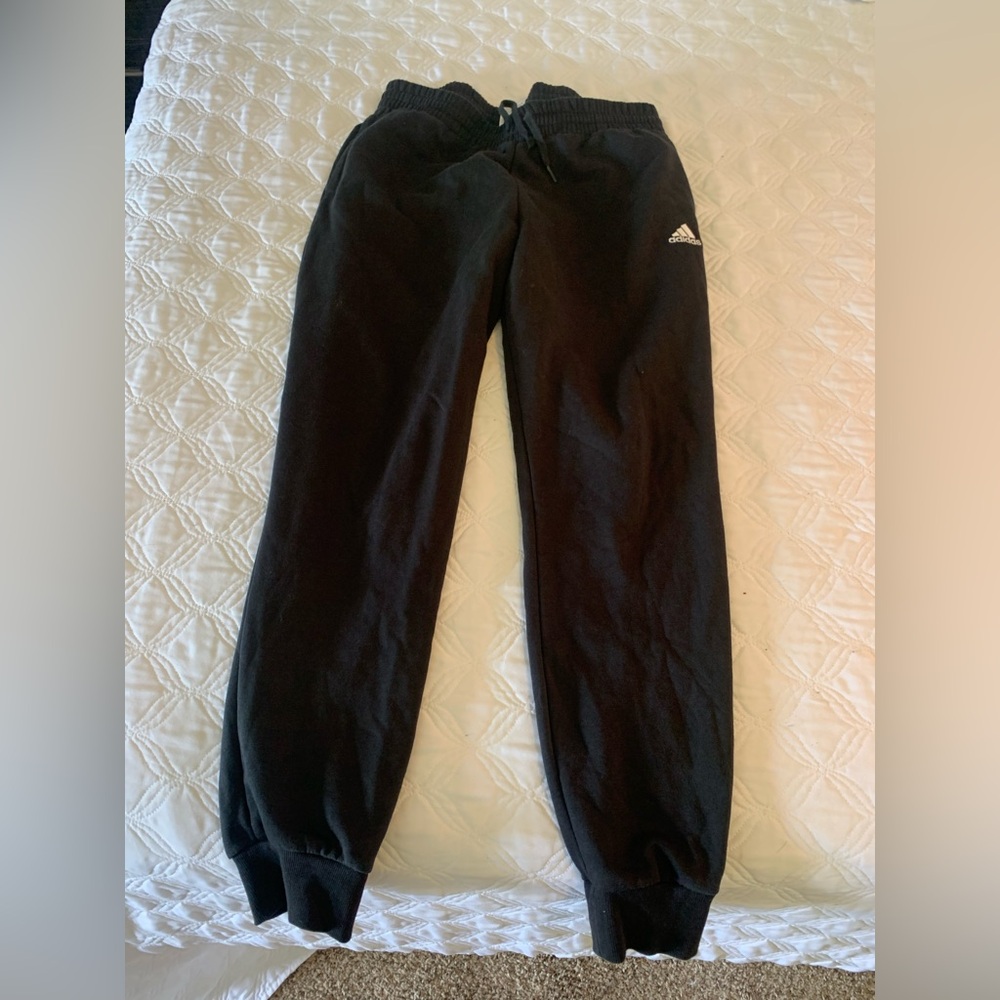 Women's Adidas Black Sweatpants Relaxed Fit Joggers